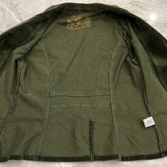 dELiA*s | Vintage Corduroy Schoolboy Blazer | Dark Green | Women's Size Small - Picture 7 of 13